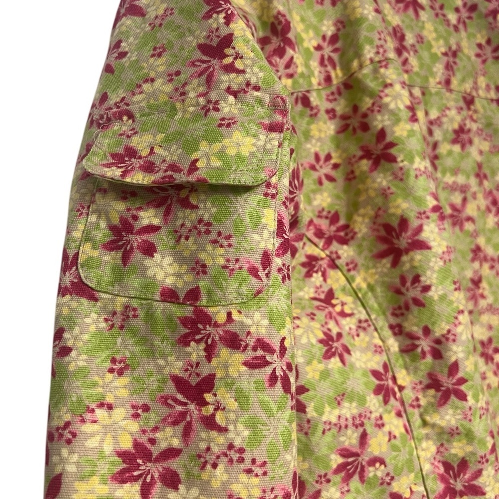 Christopher & Banks Linen Blend‎ Floral Jacket XL 3/4 Sleeves - Picture 3 of 3
